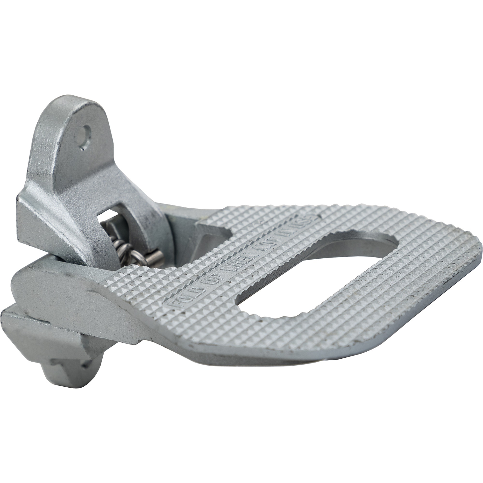Buyers Products, Safety Folding Foot/Grab Step - Zinc Finish, Step Length 5.3 in, Step Width 3.5 in, Model# 5236586